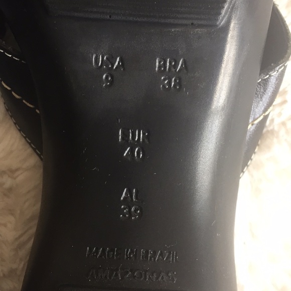 Sergio Zelcer slide sandal. Black. Size 9. Worn 1 - Picture 8 of 8